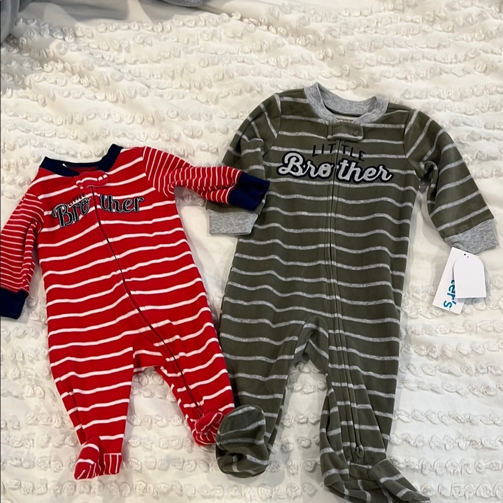 Carter's Little Brother Footed Pajamas/Sleep Play Long Sleeve 3 & 6 months